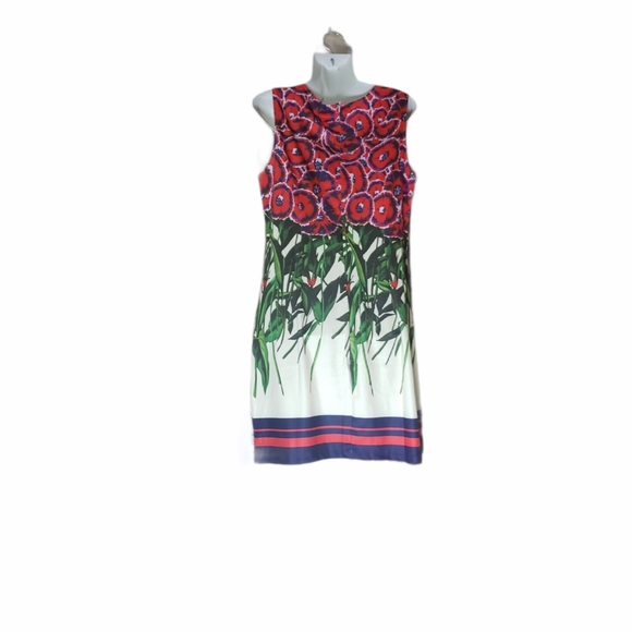 Joy & Co Women's Printed Sleeveless Dress - Picture 2 of 2